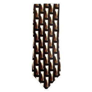 Mosaic Designer Necktie - Hand Made - Pure Silk